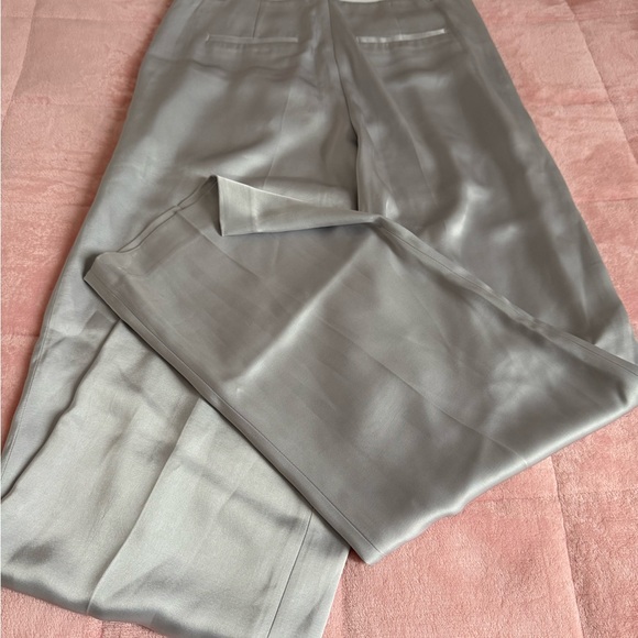 Aritzia Silver Satin Pants - Picture 6 of 8